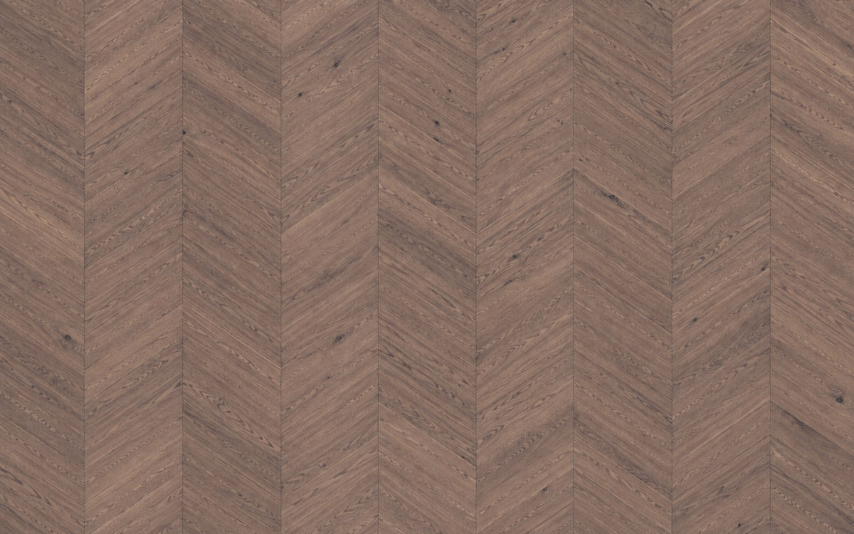Eiche Chevronparkett 60° mit Rubio Monocoat Havanna geölt
