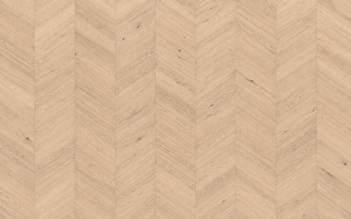 Eiche Chevronparkett 60° mit Rubio Monocoat Vanilla geölt