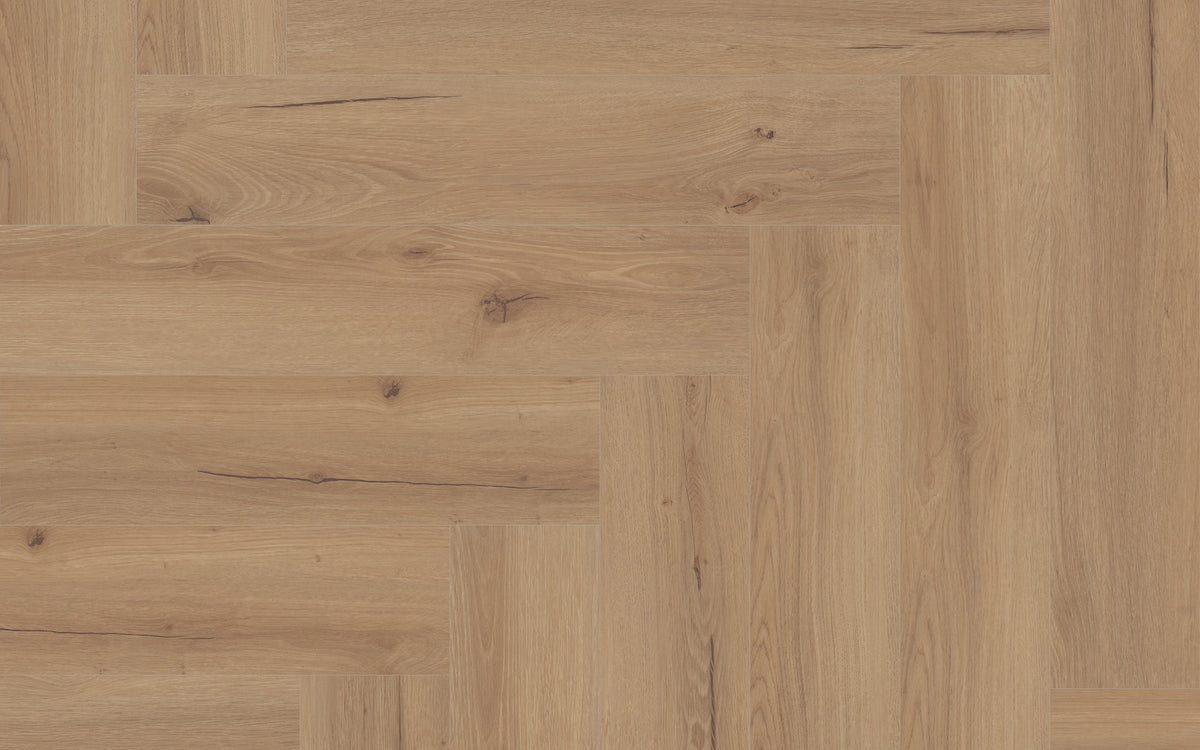 LVT Fischgrät 2,5 mm Klebevinyl im Holzdekor Achat