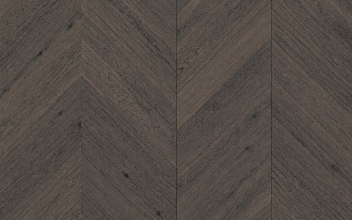 Eiche Französisches Fischgrät 45° mit Rubio Monocoat Charcoal geölt